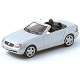 1:64 Scale Mercedes Benz SLK AMG Roadster Silver Diecast Car Model by AUTOart