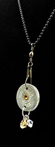 Shotgun Shell Pendant Neckace with a fishing flair made by, Gunpowder Girl