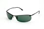 Ray-Ban RB 3186-006/71 Matte Black Sunglasses With Green Lenses-63mm