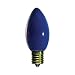 7 Watt Ceramic Blue C9 Light Bulb / Intermediate Base / Incandescent Christmas Light Bulb / Holiday Light Bulb