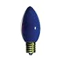 7 Watt Ceramic Blue C9 Light Bulb / Intermediate Base / Incandescent Christmas Light Bulb / Holiday Light Bulb