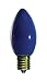 Halco 7122 - C9BLU7C - 7 Watt Ceramic Blue C9 Light Bulb, Intermediate Base