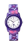 Timex Kids Analog Flowers White Dial Girls watch #T7B887