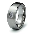 Stainless Steel Ring with CZ (Sizes 9-13)