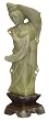 Chinese lady figurine - hand carved soapstone