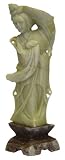 Chinese lady figurine - hand carved soapstone