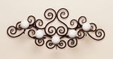 Wrought Iron Swirl Wall 5-Candle Sconce