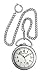 Swiss Army Pocket Watch w-Black Pouch 48 mm Watch - White Dial, Black Leather Strap 24628
