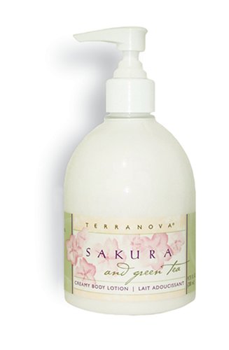 TerraNova Sakura and Green Tea 10.75 oz Creamy Body Lotion