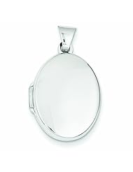 Genuine 14K White Gold White Gold Polished Oval Locket 1 Grams Of Gold 100% Satisfaction Guaranteed.