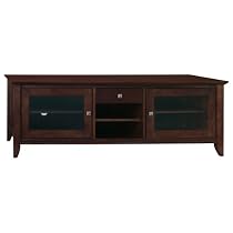 Bush Furniture Sonoma Large TV Stand, Mocha Cherry Veneer