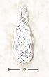 Sterling Silver April CZ Birthstone Flip Flop Charm