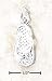 Sterling Silver April CZ Birthstone Flip Flop Charm - JewelryWeb
