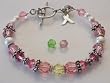 Breast Cancer Awareness Bracelet, Green-Family Breast Cancer Awareness Bracelet, Green-Family