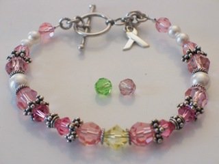 Breast Cancer Awareness Bracelet, Pink-Self