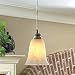 Transitional Bell Instant Pendant Light - Brushed Nickel Base - White Alabaster - Improvements
