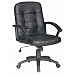 Charles Jacobs COMPUTER / OFFICE DESK CHAIR IN BLACK PU LEATHER