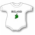 Ireland Map T Baby Ultrasoft Onesie