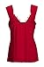 eVogues Sexy RED O-Ring Necklace Sleeveless Plus Size Top