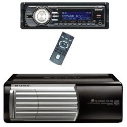 SONY CDX-GT710 CD/MP3 FRONT AUX-INPUT WITH SONY CDX-656 10 CD CHANGER