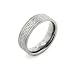 6mm Wide Mens and Womens Titanium Etched Celtic Knot Wedding Band Ring (Size 6,7,8,9,10,11,12,13,14)