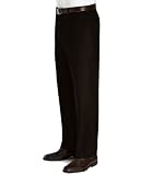 Wool/Cashmere Plain Front Trouser Extended Sizes