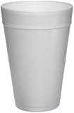 Dart 32TJ32 4.6 Top and 2.9 Bottom Diameter, 6.6 Height, 32 oz White Foam Cup (20 Packs of 25)