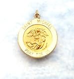 St. Michael Patron Saint of Policemen 14kt gold Medal