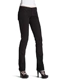 7 For All Mankind Women's Straight Leg Jean in Black Black