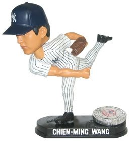 New York Yankees Chien-Ming Wang Forever Collectibles Blatinum Bobble Head