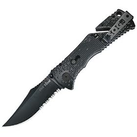 SOG Specialty Knives and Tools TF-1 Trident, Black TiNi by Sog
