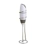 BonJour Caf� Latte Frother, Battery Powered, White/ Gray