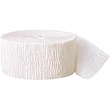 Crepe Streamer 81 Feet 2/Pkg-White