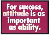 POSTER FOR SUCCESS ATTITUDE IS