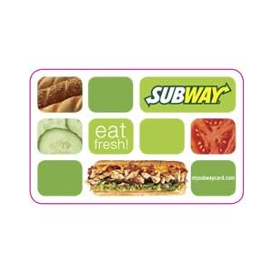 SUBWAY Gift Card Collection