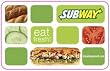 SUBWAY Gift Card Collection