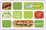 SUBWAY Gift Card