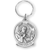 Fine Pewter Saint Robert Key Chain
