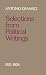 Book Selections from Political Writings: 1921-1926