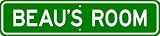 BEAU ROOM SIGN - Personalized Gift Boy or Girl, Aluminum