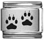 Paw Print Laser Italian Charm