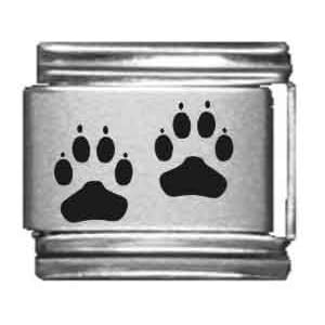 Buy Clearly Charming Paw Print Laser Italian Charm by Clearly Charming