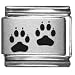 Paw Print Laser Italian Charm