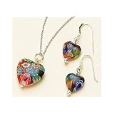 Signature Glass Heart Necklace Set