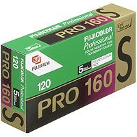Fujifilm Fujicolor Pro 160S Color Negative Film ISO 160, 120mm, 5 Roll Pro Pack