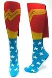 Wonder Woman Superhero Red Adult Knee High Cape Sock