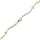 14K Yellow/White Gold 1/10 ct. Diamond Tennis Bracelet 14K Yellow/White Gold 1/10 ct. Diamond Tennis Bracelet