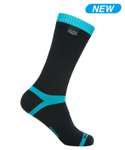 Dexshell Coolvent Mid-calf Waterproof Socks - Aqua Blue