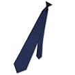 Biagio CLIP-ON NeckTie Solid NAVY BLUE Color Men's Neck Tie