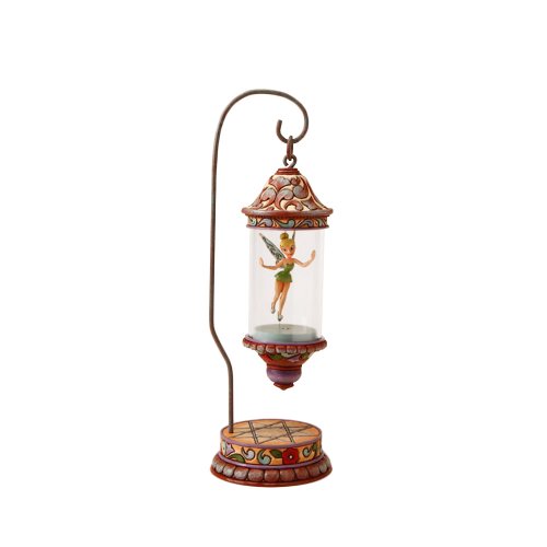 Disney Traditions by Jim Shore 4016590 Tinkerbell Inside Lighted Lantern Figurine with Stand, Battery Operated, 11-1/4-Inch